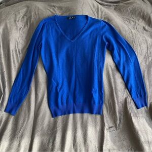 Comfy Form Fitting Blue Sweater